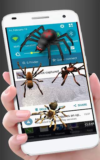 Spider in phone funny joke screenshot 7