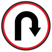 U-Turn: GPS Map Traffic Alert &amp; Navigation icon