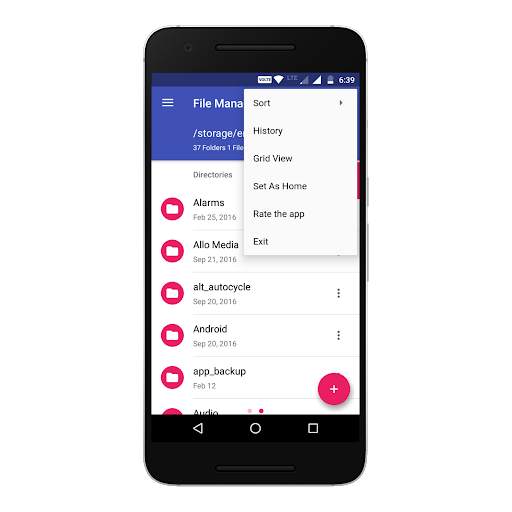 File Manager (File Explorer) screenshot 2