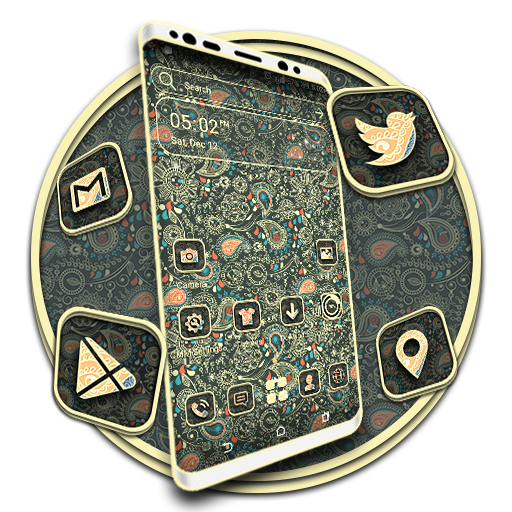 Floral Art Launcher Theme icon
