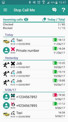 Stop Calling Me - Call Blocker 1 تصوير الشاشة