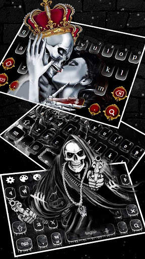 Queen Skull Keyboard Theme screenshot 3