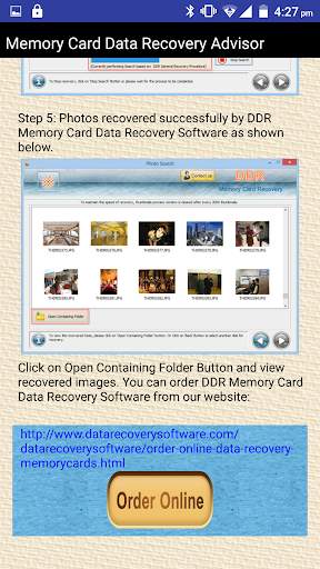 Memory Card Data Recovery Help screenshot 5
