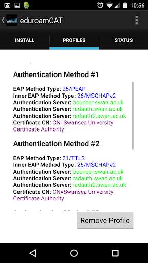 eduroam CAT скриншот 2