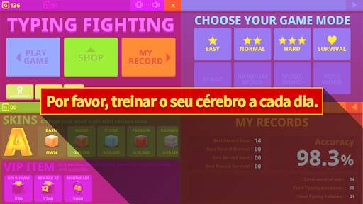 Luta de digitação(Typing Fighting) screenshot 6