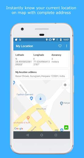 My Location - Copy, Share, Save & Navigate screenshot 1
