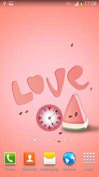 Cute Love Clock Widget screenshot 4