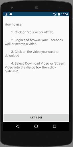 Video downloader for Facebook screenshot 1
