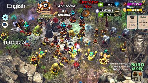☣️ Clash Of Orcs ⛺️ City Building Defense War TD screenshot 3