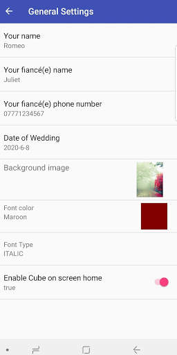 Wedding Day Countdown APP скриншот 3