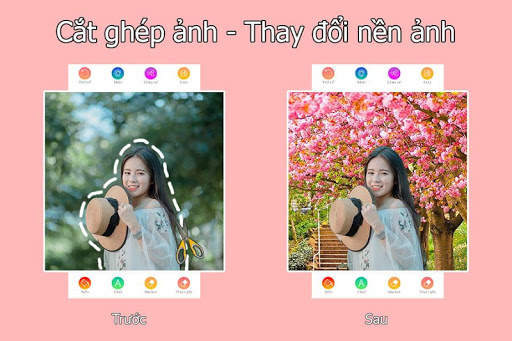 Cắt ghép ảnh - Thay đổi nền ảnh screenshot 1
