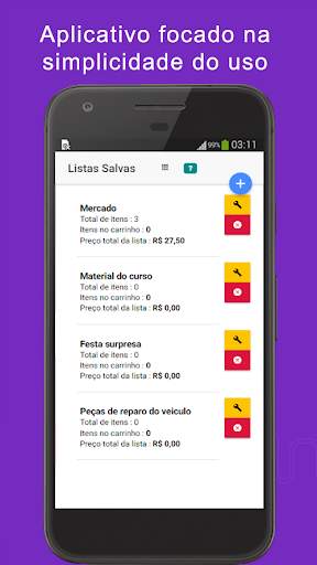 Lista de compras com preço screenshot 2