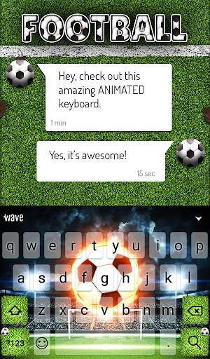 Football Animated Keyboard   Live Wallpaper screenshot 3