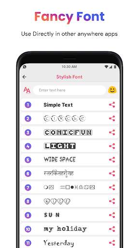 Cool Fonts for Instagram - Stylish Text Fancy Font screenshot 2