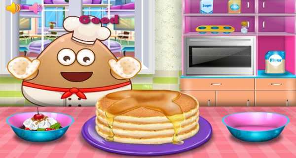 Pou Cooking Hot Pancakes  - Cool Games screenshot 2