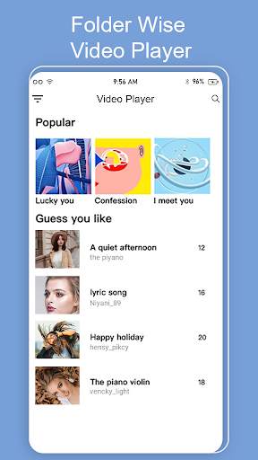Sax Video Player - All Format HD Video Player 2020 screenshot 1