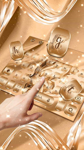 Rose Gold Butterfly Silk Keyboard screenshot 2