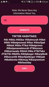 Hashtag generator for tiktok screenshot 1