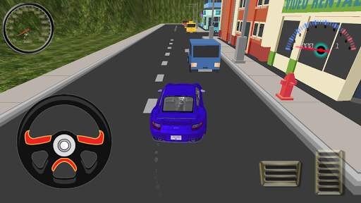 Cardboard City Sport Car Drive screenshot 3