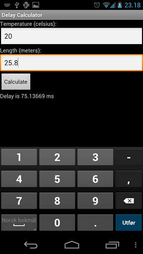Delay Calculator 2 تصوير الشاشة