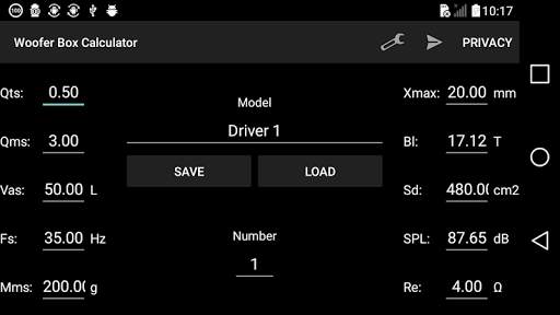 Woofer Box Calculator screenshot 3