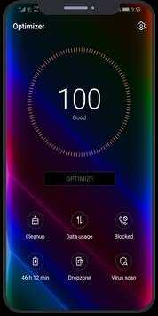 Neon black theme for Huawei screenshot 6