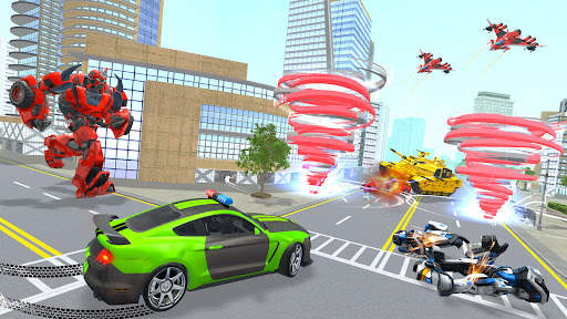 Robot Tornado Transform Game screenshot 4
