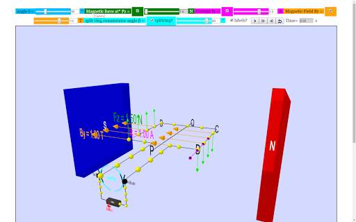 DC Motor 3D Simulator Lab screenshot 1
