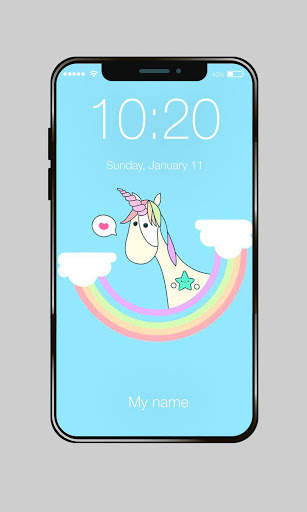 Cuteness Unicorn Wallpapers HD Lock Screen 1 تصوير الشاشة