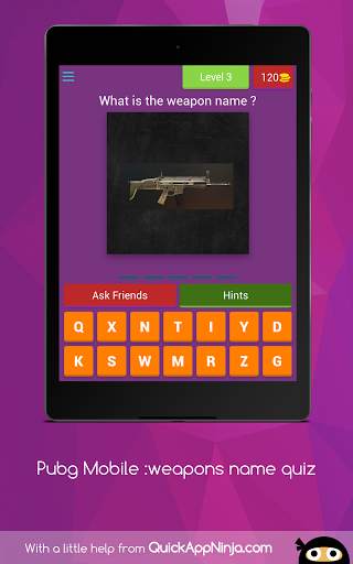 Pubg Mobile:weapons name quiz screenshot 9