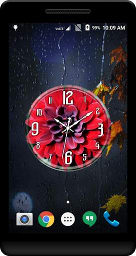 Red Dahlia Clock Live WP screenshot 4