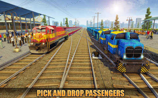 Indian Train Racing Simulator Pro: Train game 2019 screenshot 3