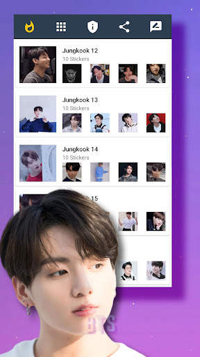 Jungkook BTS Animated Stickers screenshot 8