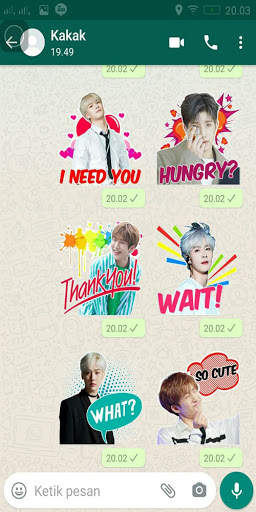 Chat Sticker WA Astro Kpop Boy Band WAStickerApps screenshot 8