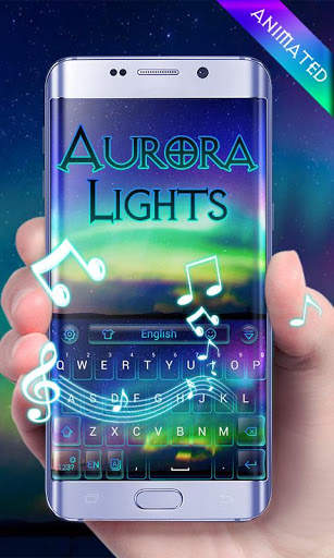 Aurora Lights GO Keyboard Animated Theme screenshot 5