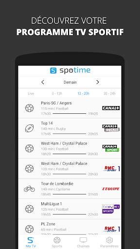 Spotime TV Sports screenshot 1