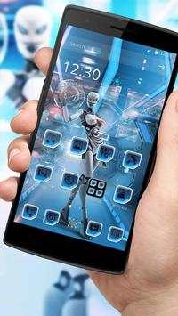 Robot Launcher Tech Fembot Theme screenshot 2