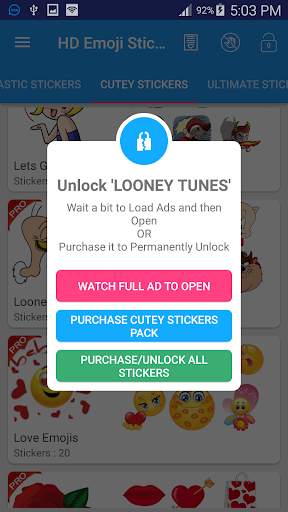 HD Emoji Stickers for all Messengers screenshot 6