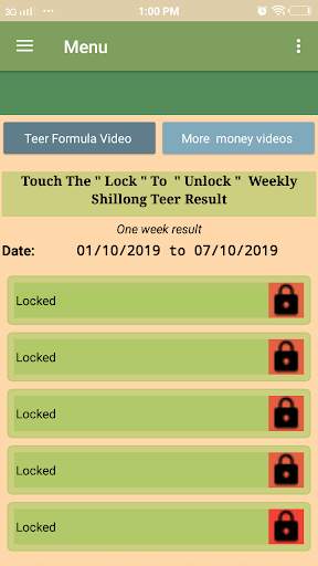 Shillong teer weekly target screenshot 2