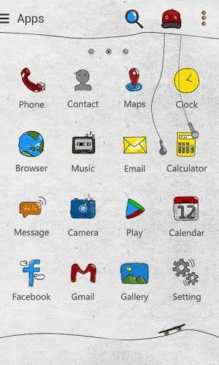 Skater boy GO Launcher Theme screenshot 2