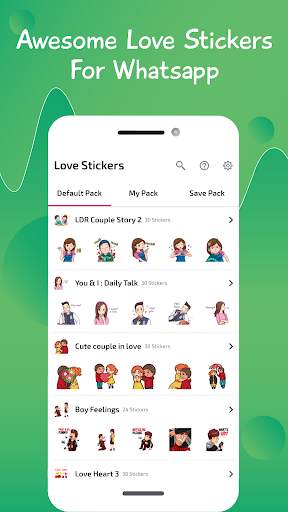 Love Stickers for WhatsApp - WAStickerApps screenshot 1