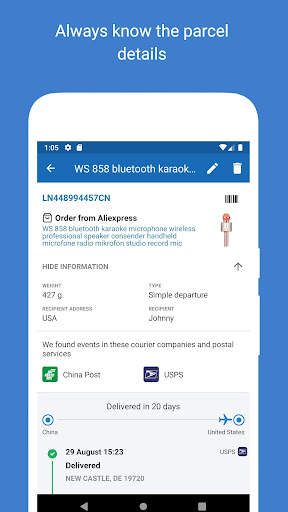 Track your packages - 1Track screenshot 2