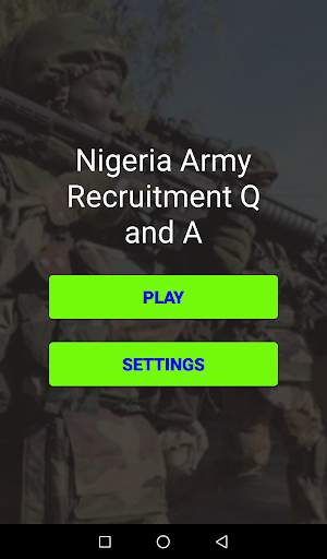 Nigeria Army Recruitment Q and A screenshot 1