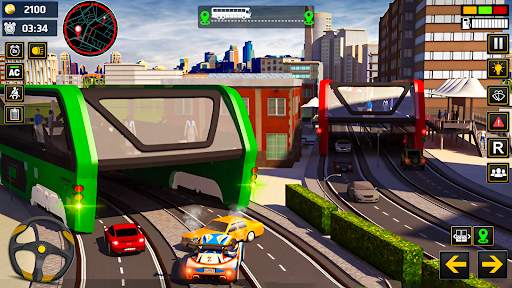 Elevated Bus Sim: Bus Games screenshot 3