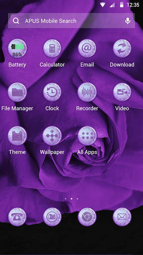 Purple-APUS Launcher theme screenshot 2