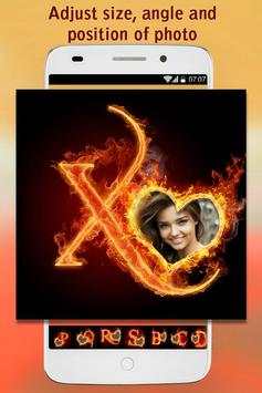 3D Fire Text Photo Frame screenshot 4