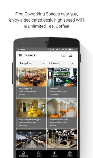 The Hack - Coworking Spaces screenshot 1