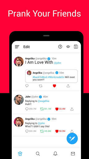 Fake Tweet Photo Editor - Fake Profile Maker 3 تصوير الشاشة