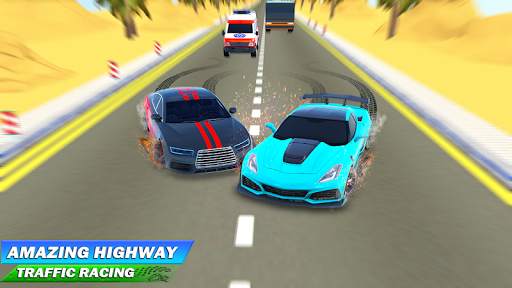 Highway Police Car Racing - Ambulance Simulator screenshot 3