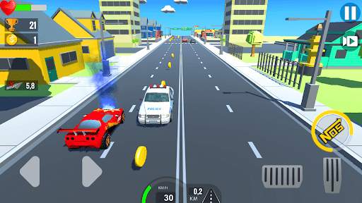 Super Kids Car Racing In Traffic स्क्रीनशॉट 8